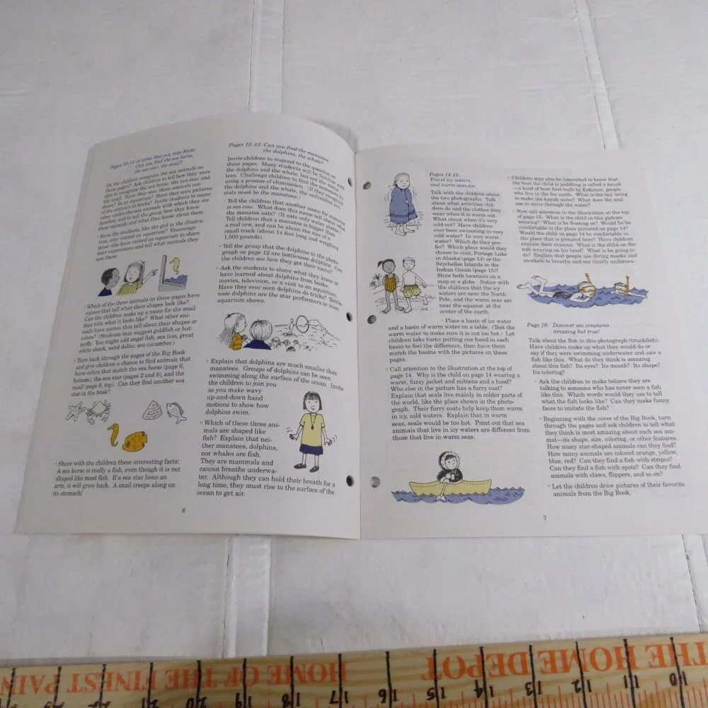 Under the Sea  BIG BOOK (almost 2 feet tall) with teacher pages CLASSROOM SIZE